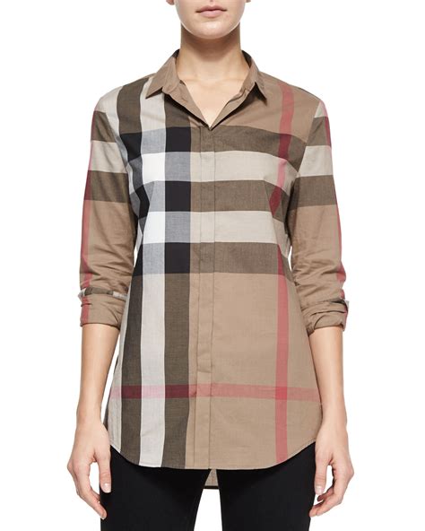 burberry long-sleeve check shirt pink neiman|neiman marcus Burberry hoodie.